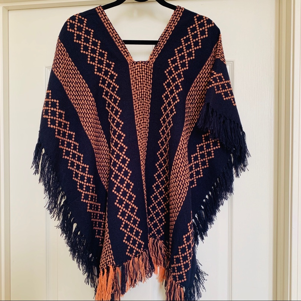 NWT Fringe Poncho